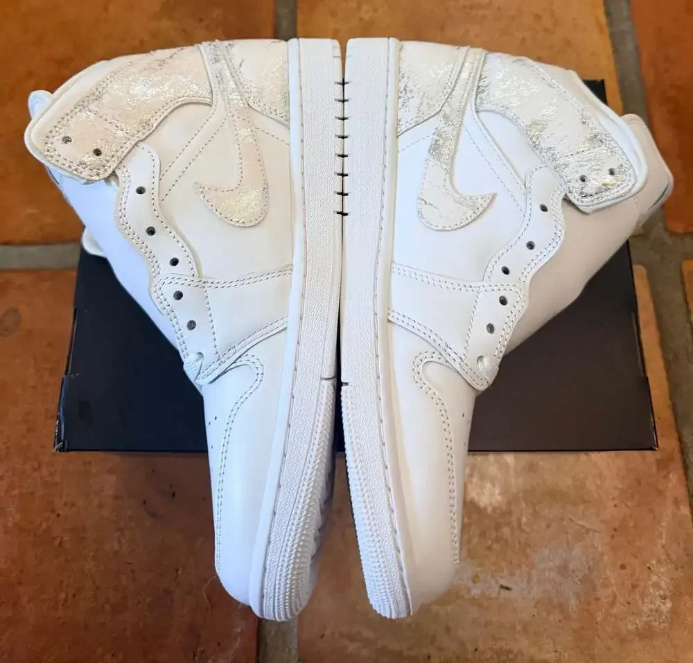 Jordan 1 Mid SE 'White Field Silver' - Men's Shoes